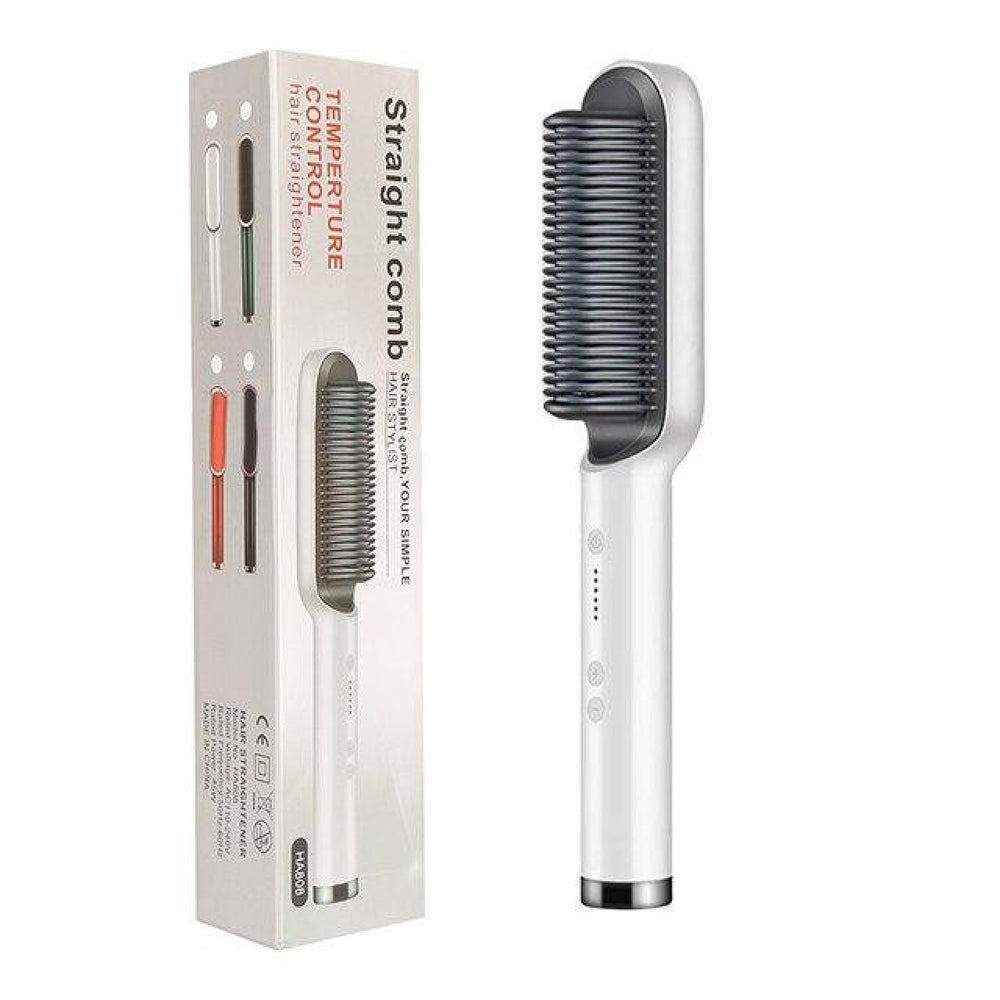 Electric hair straightener comb with box
