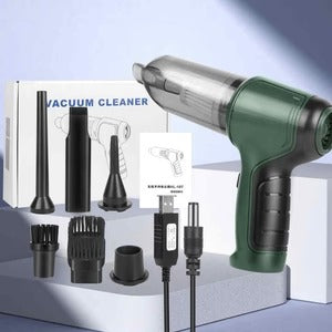 Mini cordless vacuum cleaner with nozzle set