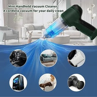 Handheld vacuum cleaning the car